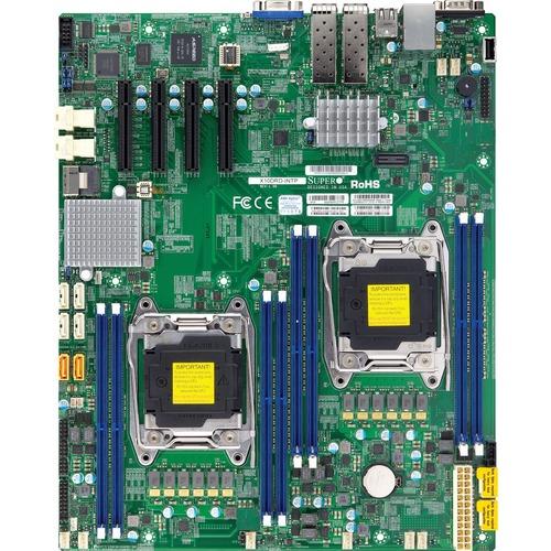 Super Micro Supermicro X10DRD-LTP Server Motherboard - Intel Chipset - Socket LGA 2011-v3 - Extended ATX - 512 GB DDR4 SDRAM Maximum RAM - DDR4-2133/PC4-17000, DDR4-1866/PC4-14900, DDR4-1600/PC4-12800 - DIMM, RDIMM, LRDIMM - 8 x Memory Slots - Gigabit Et