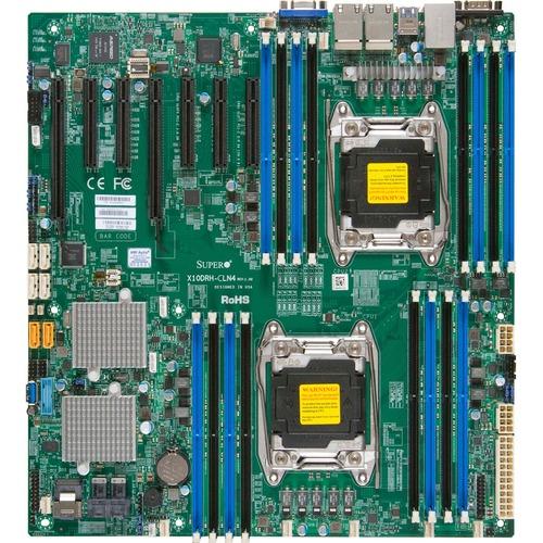 Super Micro Supermicro X10DRH-CLN4 Server Motherboard - Intel Chipset - Socket LGA 2011-v3 - Extended ATX - 1 TB DDR4 SDRAM Maximum RAM - RDIMM, DIMM, LRDIMM - 16 x Memory Slots - Gigabit Ethernet - 10 x SATA Interfaces