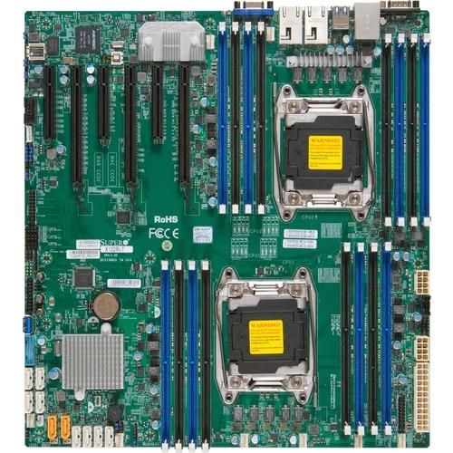 Super Micro Supermicro X10DRi Server Motherboard - Intel Chipset - Socket LGA 2011-v3 - Extended ATX - 1 TB DDR4 SDRAM Maximum RAM - 16 x Memory Slots - Gigabit Ethernet - 10 x SATA Interfaces