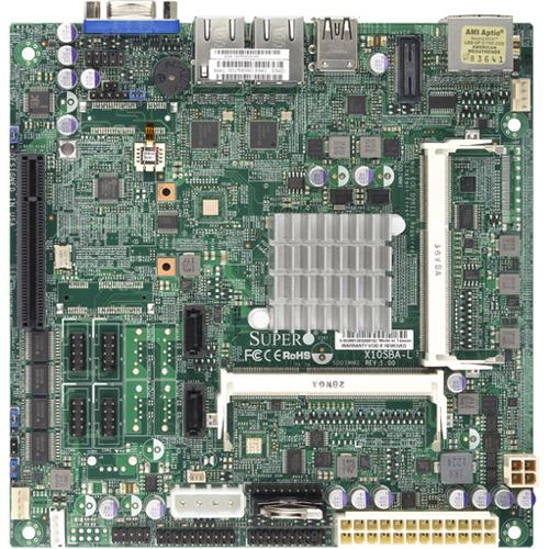 Super Micro Supermicro X10SBA-L Server Motherboard - Socket BGA-1170 - Mini ITX - Intel Celeron J1900 - 8 GB DDR3 SDRAM Maximum RAM - 2 x Memory Slots - Gigabit Ethernet - HDMI - DisplayPort - 2 x SATA Interfaces