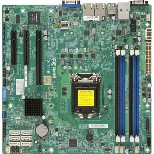 Super Micro Supermicro X10SLH-F Server Motherboard - Intel Chipset - Socket H3 LGA-1150 - Micro ATX - 32 GB DDR3 SDRAM Maximum RAM - DDR3-1600/PC3-12800, DDR3-1333/PC3-10600, DDR3-1066/PC3-8500 - DIMM, UDIMM - 4 x Memory Slots - Gigabit Ethernet - 6 x SA