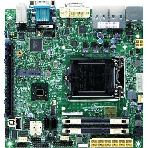 Super Micro Supermicro MBD-X10SLV Desktop Motherboard - Intel Chipset - Socket H3 LGA-1150 - Mini ITX - 16 GB DDR3 SDRAM Maximum RAM - 2 x Memory Slots - Gigabit Ethernet - HDMI - DisplayPort - 4 x SATA Interfaces