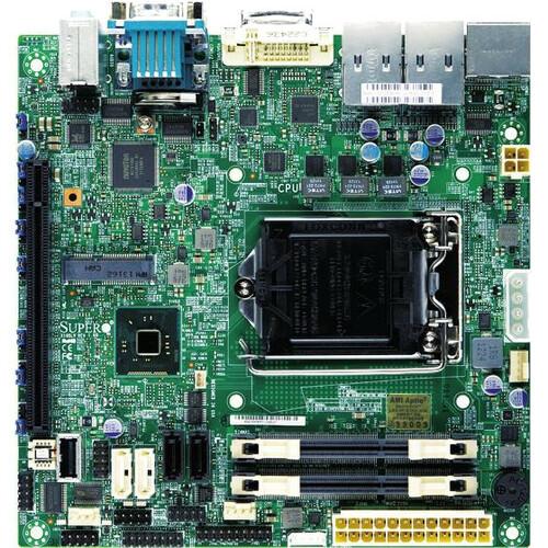 Super Micro Supermicro X10SLV-Q Desktop Motherboard - Intel Chipset - Socket H3 LGA-1150 - Mini ITX - 16 GB DDR3 SDRAM Maximum RAM - 2 x Memory Slots - Gigabit Ethernet - HDMI - DisplayPort - 4 x SATA Interfaces