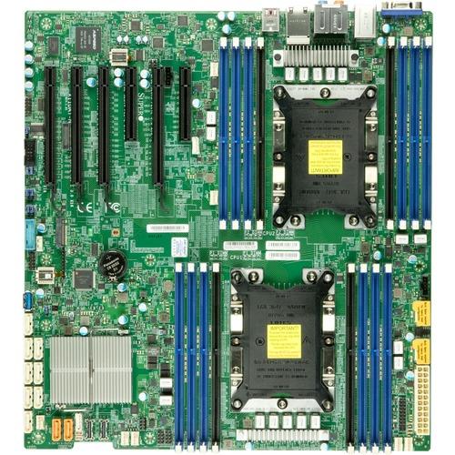 Super Micro Supermicro X11DAi-N Workstation Motherboard - Intel Chipset - Socket P LGA-3647 - Extended ATX - Xeon Processor Supported - 2 TB DDR4 SDRAM Maximum RAM - RDIMM, DIMM, LRDIMM - 16 x Memory Slots - Gigabit Ethernet - 10 x SATA Interfaces