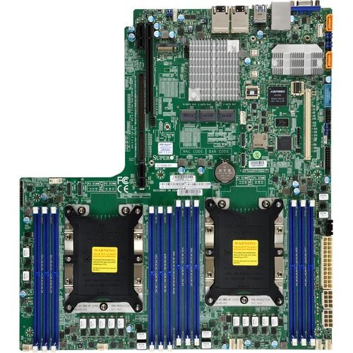 Super Micro Supermicro X11DDW-NT Server Motherboard - Intel Chipset - Socket P LGA-3647 - Proprietary Form Factor - Xeon Processor Supported - 1.50 TB DDR4 SDRAM Maximum RAM - RDIMM, DIMM, LRDIMM - 12 x Memory Slots - 14 x SATA Interfaces