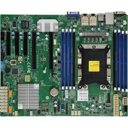 Super Micro Supermicro X11DPH-T Server Motherboard - Intel Chipset - Socket P LGA-3647 - Extended ATX - Xeon Processor Supported - 2 TB DDR4 SDRAM Maximum RAM - RDIMM, DIMM, LRDIMM - 16 x Memory Slots - 10 x SATA Interfaces