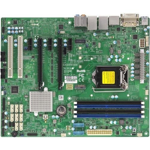 Super Micro Supermicro X11SAE Workstation Motherboard - Intel Chipset - Socket H4 LGA-1151 - ATX - 64 GB DDR4 SDRAM Maximum RAM - DIMM, UDIMM - 4 x Memory Slots - Gigabit Ethernet - HDMI - DisplayPort - 8 x SATA Interfaces