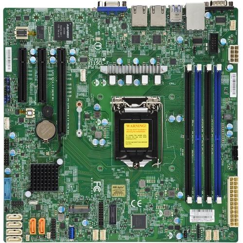 Super Micro Supermicro X11SCL-F Server Motherboard - Intel Chipset - Socket H4 LGA-1151 - Micro ATX - 128 GB DDR4 SDRAM Maximum RAM - UDIMM, DIMM - 4 x Memory Slots - Gigabit Ethernet - 6 x SATA Interfaces