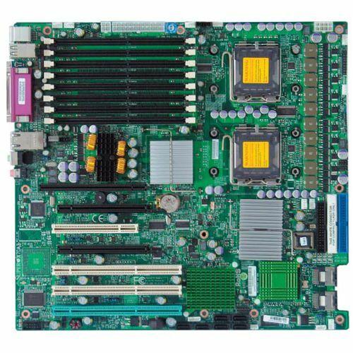 Super Micro Supermicro X7DA3 Server Motherboard - Intel Chipset - Socket J LGA-771 - Extended ATX - 32 GB DDR2 SDRAM Maximum RAM - DDR2-667/PC2-5300, DDR2-533/PC2-4200 - 8 x Memory Slots - Gigabit Ethernet - 6 x SATA Interfaces