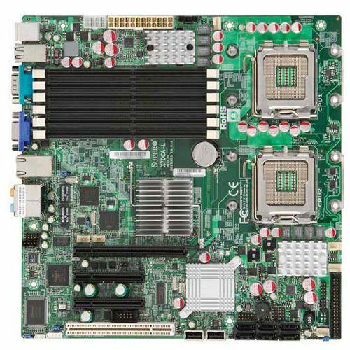 Super Micro Supermicro X7DCA-L Server Motherboard - Intel Chipset - Socket J LGA-771 - Micro ATX - Xeon Dual-Core, Xeon Quad-core Processor Supported - 48 GB DDR2 SDRAM Maximum RAM - DDR2-667/PC2-5300, DDR2-533/PC2-4200 - 6 x Memory Slots - Gigabit Ether