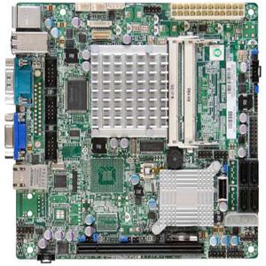 Super Micro Supermicro X7SPA-HF Server Motherboard - Intel Chipset - Socket BGA-559 - Mini ITX - 4 GB DDR2 SDRAM Maximum RAM - DDR2-667/PC2-5300 - 2 x Memory Slots - Gigabit Ethernet - 6 x SATA Interfaces