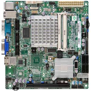 Super Micro Supermicro X7SPE-H Server Motherboard - Intel Chipset - Socket BGA-559 - Mini ITX - 4 GB DDR2 SDRAM Maximum RAM - DDR2-667/PC2-5300 - 2 x Memory Slots - Gigabit Ethernet - 6 x SATA Interfaces