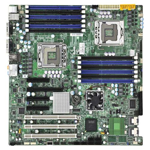 Super Micro Supermicro X8DAE Workstation Motherboard - Intel Chipset - Socket B LGA-1366 - Extended ATX - 96 GB DDR3 SDRAM Maximum RAM - DDR3-1333/PC3-10600, DDR3-800/PC3-6400, DDR3-800/PC3-6400 - 12 x Memory Slots - Gigabit Ethernet - 6 x SATA Interfaces