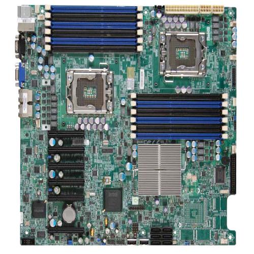 Super Micro Supermicro X8DTE Server Motherboard - Intel Chipset - Socket B LGA-1366 - Extended ATX - 96 GB DDR3 SDRAM Maximum RAM - DDR3-1333/PC3-10600, DDR3-1066/PC3-8500, DDR3-800/PC3-6400 - 12 x Memory Slots - Gigabit Ethernet - 6 x SATA Interfaces