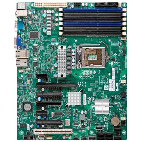 Super Micro Supermicro Server Board Server Motherboard - Intel Chipset - Socket H LGA-1156 - ATX - 32 GB DDR3 SDRAM Maximum RAM - DDR3-1333/PC3-10600, DDR3-1066/PC3-8500, DDR3-800/PC3-6400 - 6 x Memory Slots - Gigabit Ethernet - 6 x SATA Interfaces