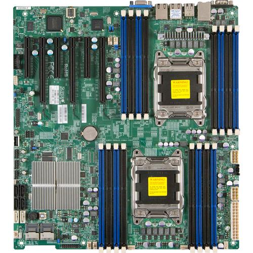 Super Micro Supermicro X9DR3-F Server Motherboard - Intel Chipset - Socket R LGA-2011 - Extended ATX - 512 GB - DDR3-1600/PC3-12800, DDR3-1333/PC3-10600, DDR3-1066/PC3-8500, DDR3-800/PC3-6400 - 16 x Memory Slots - Gigabit Ethernet - 6 x SATA Interfaces