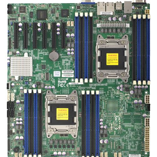 Super Micro Supermicro X9DRD-EF Server Motherboard - Intel Chipset - Socket R LGA-2011 - Extended ATX - 512 GB DDR3 SDRAM Maximum RAM - 16 x Memory Slots - Gigabit Ethernet - 6 x SATA Interfaces