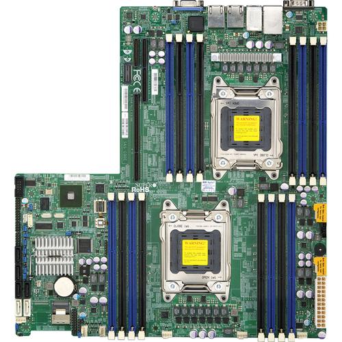 Super Micro Supermicro X9DRW-3F Server Motherboard - Intel Chipset - Socket R LGA-2011 - Proprietary Form Factor - 512 GB DDR3 SDRAM Maximum RAM - DDR3-1600/PC3-12800, DDR3-1333/PC3-10600, DDR3-1066/PC3-8500, DDR3-800/PC3-6400 - RDIMM, UDIMM - 16 x Memor