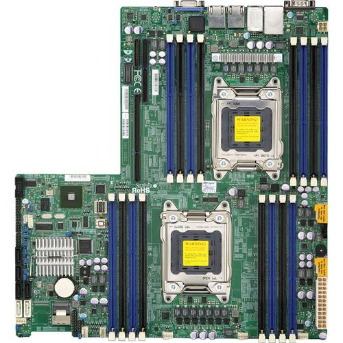Super Micro Supermicro X9DRW-iF Server Motherboard - Intel Chipset - Socket R LGA-2011 - Proprietary Form Factor - 512 GB DDR3 SDRAM Maximum RAM - DDR3-1600/PC3-12800, DDR3-1333/PC3-10600, DDR3-1066/PC3-8500, DDR3-800/PC3-6400 - UDIMM, RDIMM - 16 x Memor