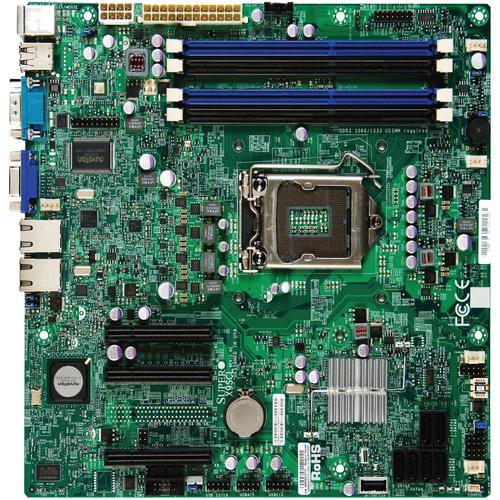 Super Micro Supermicro X9SCL-F Server Motherboard - Intel Chipset - Socket H2 LGA-1155 - Micro ATX - 32 GB DDR3 SDRAM Maximum RAM - DDR3-1066/PC3-8500, DDR3-1333/PC3-10600, DDR3-800/PC3-6400 - 4 x Memory Slots - Gigabit Ethernet - 6 x SATA Interfaces