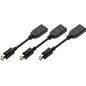 PNY HDMI/Mini DisplayPort Audio/Video Cable - HDMI/Mini DisplayPort A/V Cable for Audio/Video Device, Graphics Card - First End: 1 x HDMI Female Digital Audio/Video - Second End: 1 x Mini DisplayPort Male Digital Audio/Video - Black - 3
