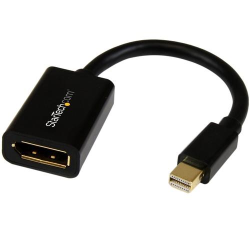 StarTech.com 6in Mini DisplayPort to DisplayPort Video Cable Adapter - M/F - Connect your DisplayPort monitor to a standard Mini DisplayPort source. Short (6-inch) design makes the Mini DisplayPort to DisplayPort cable easy to carry around.