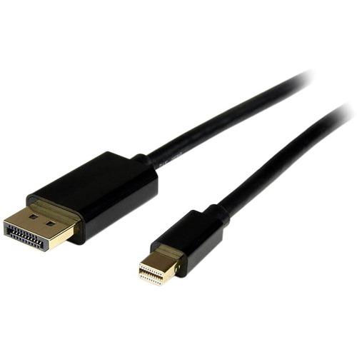 StarTech.com 4m Mini DisplayPort to DisplayPort Adapter Cable - M/M - 1 x Mini DisplayPort Male Digital Audio/Video - 1 x DisplayPort Male Digital Audio/Video - Gold-plated Connectors - Black