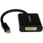StarTech.com Mini DisplayPortÂ® to DVI Video Adapter Converter - Black Mini DP to DVI - 1920x1200 - Connect a DVI Display to a Mini DisplayPort Video Source - Black Mini DisplayPort to DVI Adapter - Mini DisplayPort to DVI Converter - Mini DP to DVI adapt