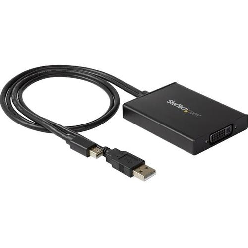 StarTech.com Mini DisplayPort to Dual-Link DVI Adapter - Dual-Link Connectivity - USB Powered - DVI Active Display Converter - Compatible with Windows & Mac - 1.2 ft DisplayPort/DVI Video Cable for MacBook, Ultrabook, Monitor, MacBook Pro, Video Device,