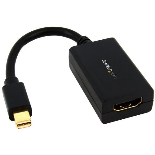 StarTech.com Mini DisplayPort to HDMI Adapter - 1080p - Passive - Thunderbolt to HDMI Monitor Adapter - Mini DP Converter - Connect an HDMI enabled display to a Mini DisplayPort equipped PC or MAC - Mini DisplayPort to HDMI - Comparable to 0B47089 & Q7X-