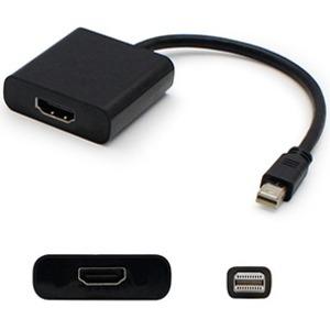 Add-On Computer AddOn Mini DisplayPort/HDMI Audio/Video Cable - 8" HDMI/Mini DisplayPort A/V Cable for Audio/Video Device, Computer, Monitor, Projector, Notebook - First End: 1 x Mini DisplayPort Male Digital Audio/Video - Second End: 1 x HDMI Female Dig