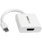StarTech.com Mini DisplayPort to HDMI Video Adapter Converter - White - Connect an HDMI-capable display to a Mini-DisplayPort-equipped PC or Mac computer - Mini displayport to hdmi adapter - mini displayport to hdmi converter - mini dp to vga adapter -mi