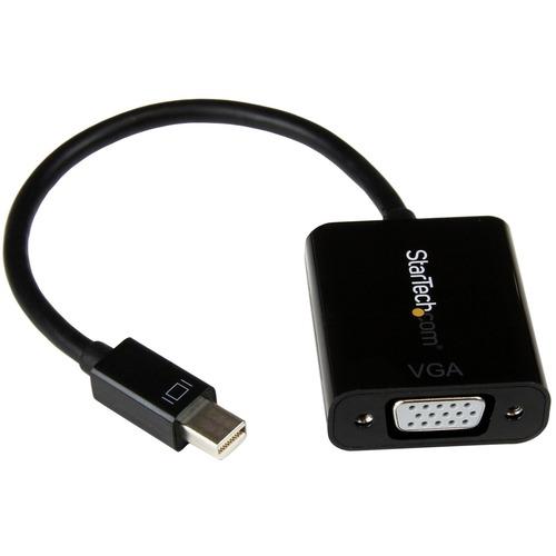 StarTech.com Mini DisplayPort to VGA Adapter - DisplayPort 1.2 - 1080p - Thunderbolt to VGA Monitor Adapter - Mini DP to VGA - Connect a Mini DisplayPort 1.2-equipped PC or MacÂ® to a VGA Monitor or Projector - Comparable to 0A36536 & 332-2270 - Mini Disp