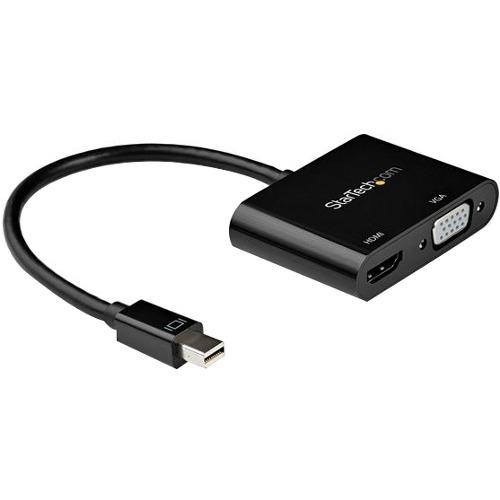 StarTech.com Mini DisplayPort to HDMI VGA Adapter - mDP 1.2 HBR2 to HDMI 2.0 4K 60Hz or VGA Video Monitor Converter - TB2 Compatible - 2-in-1 Mini DisplayPort 1.2 (HBR2) to HDMI 2.0 4K 60Hz or VGA 1080p monitor adapter | HDMI: HDR/7.1 audio/HDCP 2.2/1.4