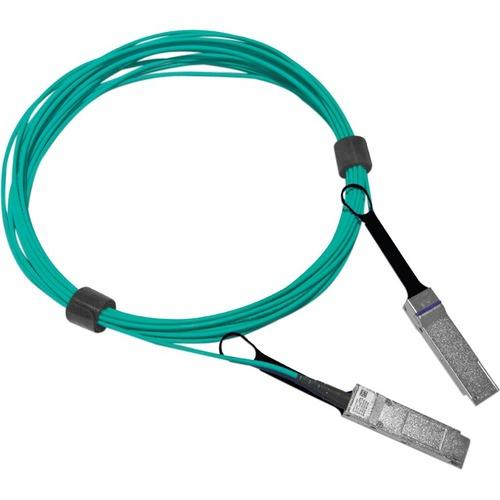 Mellanox 200Gb/s HDR QSFP56 Active Optical Cable - 32.8 ft Fiber Optic Network Cable for Network Device - First End: 1 x QSFP56 Male Network - Second End: 1 x QSFP56 Male Network - 200 Gbit/s - Black