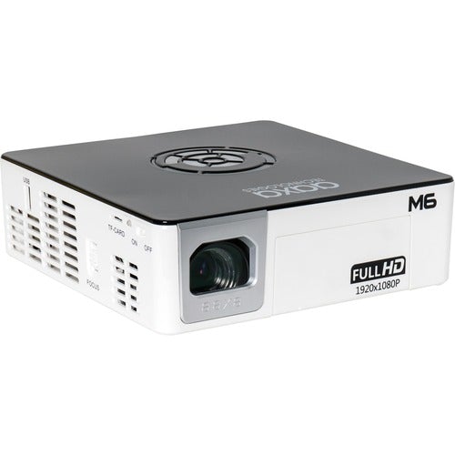 AAXA Technologies M6 DLP Projector - 16:9 - 1920 x 1080 - Front - 1080p - 30000 Hour Normal ModeFull HD - 2,000:1 - 1200 lm - HDMI - USB - 1 Year Warranty