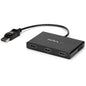 StarTech.com 3-Port Multi Monitor Adapter, DisplayPort to 3x HDMI MST Hub, Triple 1080p, Video Splitter for Extended Desktop Mode, Windows - 3-port DisplayPort to HDMI multi-monitor adapter drives 3x 1080p 60Hz or 2x 4K 30Hz HDMI displays to extend deskt