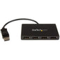 StarTech.com 4-Port Multi Monitor Adapter, DisplayPort 1.2 MST Hub, 4x 1080p, DP Video Splitter for Extended Desktop Mode, Windows Only - 4-port DisplayPort multi-monitor adapter drives 4x 1080p 60Hz DP displays to extend your desktop - DP 1.2/HBR2/MST (