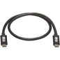 Tripp Lite Thunderbolt 3 Cable, M/M, 0.5 m, Black - 1.6 ft Thunderbolt 3 Video/Data Transfer Cable for MacBook, Chromebook, Ultrabook, External Hard Drive, Docking Station, Monitor, Notebook, Hub, Video Device, Mobile Device, External GPU, ... - First En