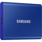 Samsung T7 MU-PC2T0R/WW 1 TB Portable Solid State Drive - External - PCI Express NVMe - Indigo Blue - Gaming Console, Desktop PC, Smartphone, Tablet Device Supported - USB 3.2 (Gen 2) Type C - 1050 MB/s Maximum Read Transfer Rate - 256-bit Encryption Sta