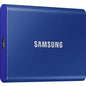 Samsung T7 MU-PC500H/AM 500 GB Portable Solid State Drive - External - PCI Express NVMe - Indigo Blue - Gaming Console, Desktop PC, Smartphone, Tablet Device Supported - USB 3.2 (Gen 2) Type C - 1050 MB/s Maximum Read Transfer Rate - 256-bit Encryption S