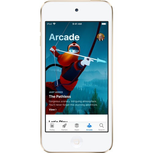 Apple iPod touch 7G 256 GB Gold Flash Portable Media Player - Audio Player, Photo Viewer, Video Player, Camera, Video Recorder, Voice Recorder - 4" 727040 Pixel Color LCD - Touchscreen - Bluetooth - Wireless LAN - Battery Built-in - 2 Day Audio - 8 Hour