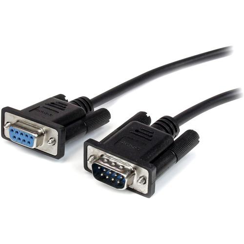 StarTech.com 3m Black Straight Through DB9 RS232 Serial Cable - M/F - Extend the connection between your DB9 serial devices by up to 3m - db9 extension cable - serial extension cable - male to female serial cable - db9 male to female cable - rs232 extens