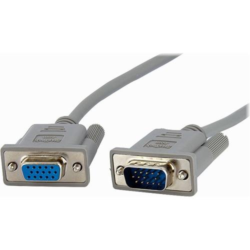 StarTech.com StarTech.com - VGA Monitor extension cable - HD-15 (M) - HD-15 (F) - 10 ft - HD-15 Male VGA - HD-15 Female VGA - 10ft - Gray