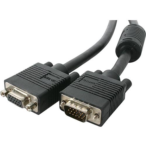 StarTech.com 3 ft Coax High Resolution VGA Monitor Extension Cable - HD15 M/F - HD-15 Male VGA - HD-15 Female VGA - 3ft - Black