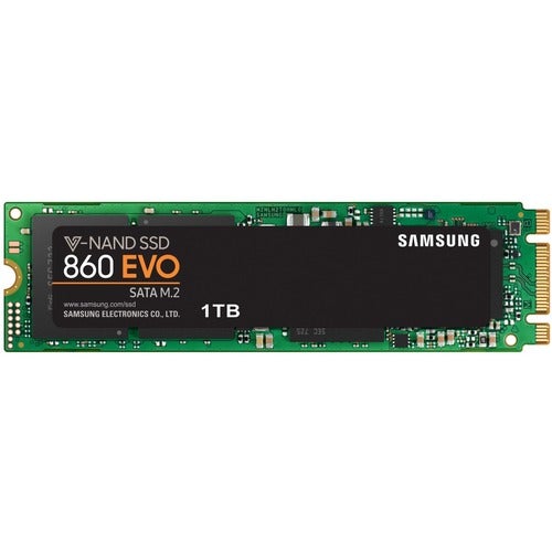 Samsung 860 EVO 1 TB Solid State Drive - M.2 2280 Internal - SATA (SATA/600) - 550 MB/s Maximum Read Transfer Rate