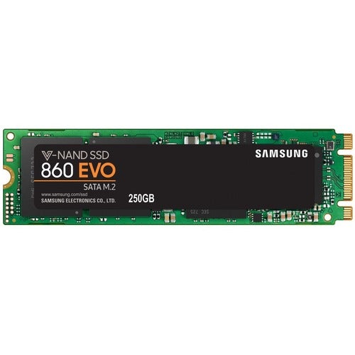 Samsung 860 EVO 250 GB Solid State Drive - M.2 2280 Internal - SATA (SATA/600) - 550 MB/s Maximum Read Transfer Rate