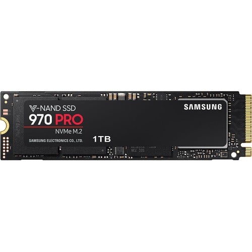 Samsung 970 PRO MZ-V7P1T0BW 1 TB Solid State Drive - M.2 2280 Internal - PCI Express (PCI Express 3.0 x4) - Workstation Device Supported - 3500 MB/s Maximum Read Transfer Rate - 256-bit Encryption Standard - 5 Year Warranty