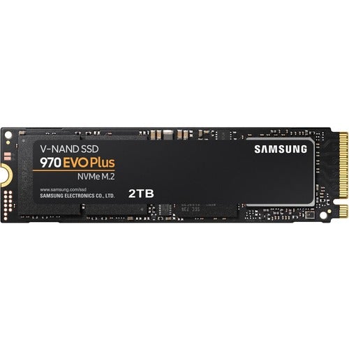Samsung 970 EVO Plus 2 TB Solid State Drive - M.2 2280 Internal - PCI Express (PCI Express 3.0 x4) - 1200 TB TBW - 3500 MB/s Maximum Read Transfer Rate - 256-bit Encryption Standard - 5 Year Warranty