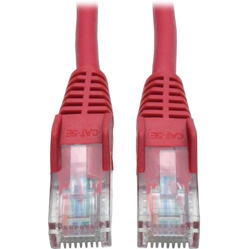 Tripp Lite Cat5e 350 MHz Snagless Molded UTP Patch Cable (RJ45 M/M), Red, 6 ft. - 6 ft Category 5e Network Cable for Computer, Server, Printer, Photocopier, Router, Blu-ray Player, Switch - First End: 1 x RJ-45 Male Network - Second End: 1 x RJ-45 Male N